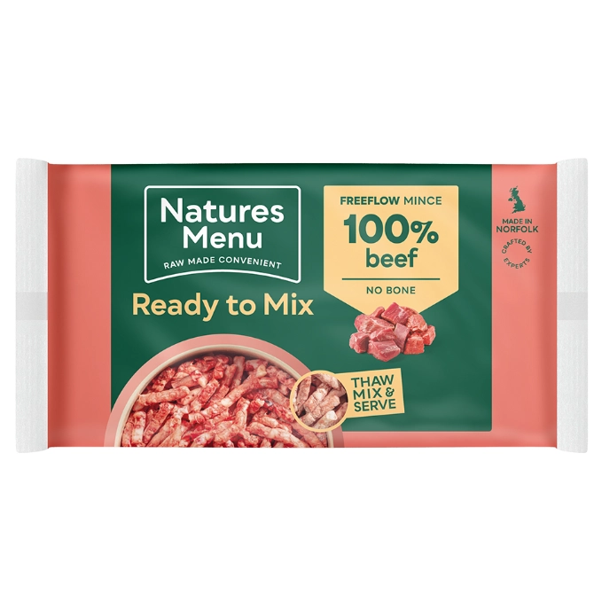 Natures Menu Raw Dog Food 100% Beef Mince