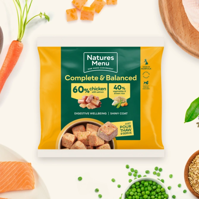 Natures Menu Raw Dog Food Chicken Rice & Veg Nuggets