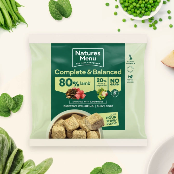 Natures Menu Raw Dog Food Lamb Nuggets
