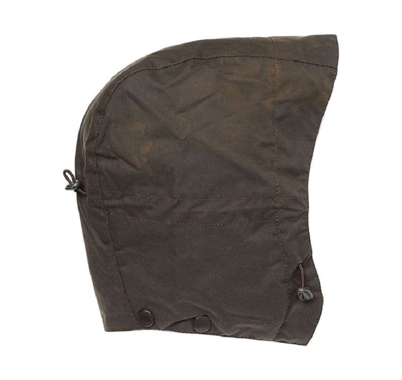 Barbour waxed on sale cotton hood