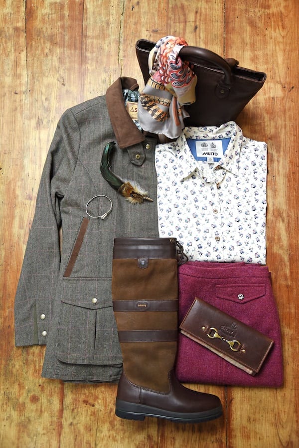 Cheltenham Festival - What to wear to Cheltenham Festival - Wadswick Country Store - Dubarry, Schoffel, Musto, Bhoid, Covey Scarf, Barbour tote bag, Hicks and Brown