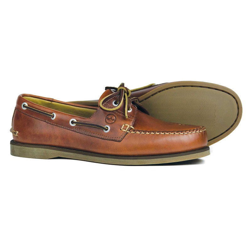 Orca Bay Mens Creek Saddle Leather Deck Shoes 