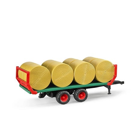 BRUDER 02220 RIMORCHIO CON 8 BALLE DI FIENO ROTONDE Cod.18042 4056352286544 - Foto 2