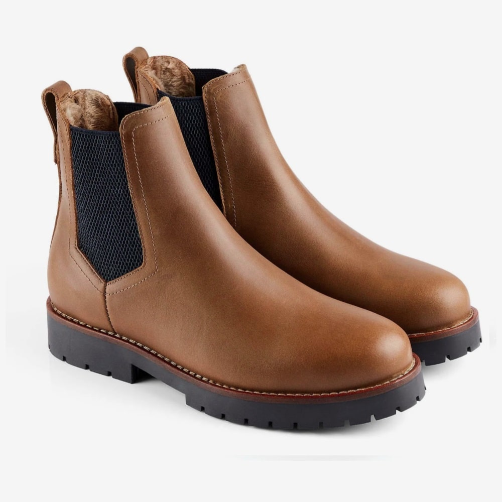 timberland courmayeur valley shearling saddle leather ankle boots