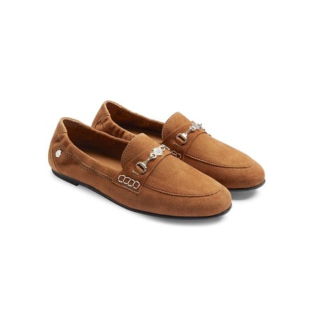 Fairfax Favor Ladies Newmarket Loafer Tan Suede