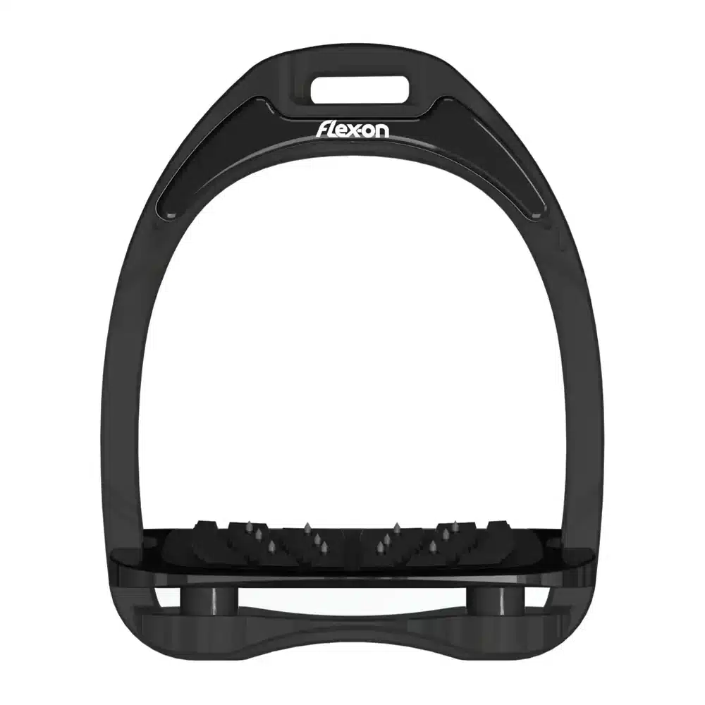 Flex On Aluminium Inclined Ultra Grip Stirrups Black