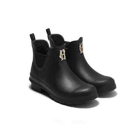 Holland Cooper Ladies Rubber Chelsea Boot Black