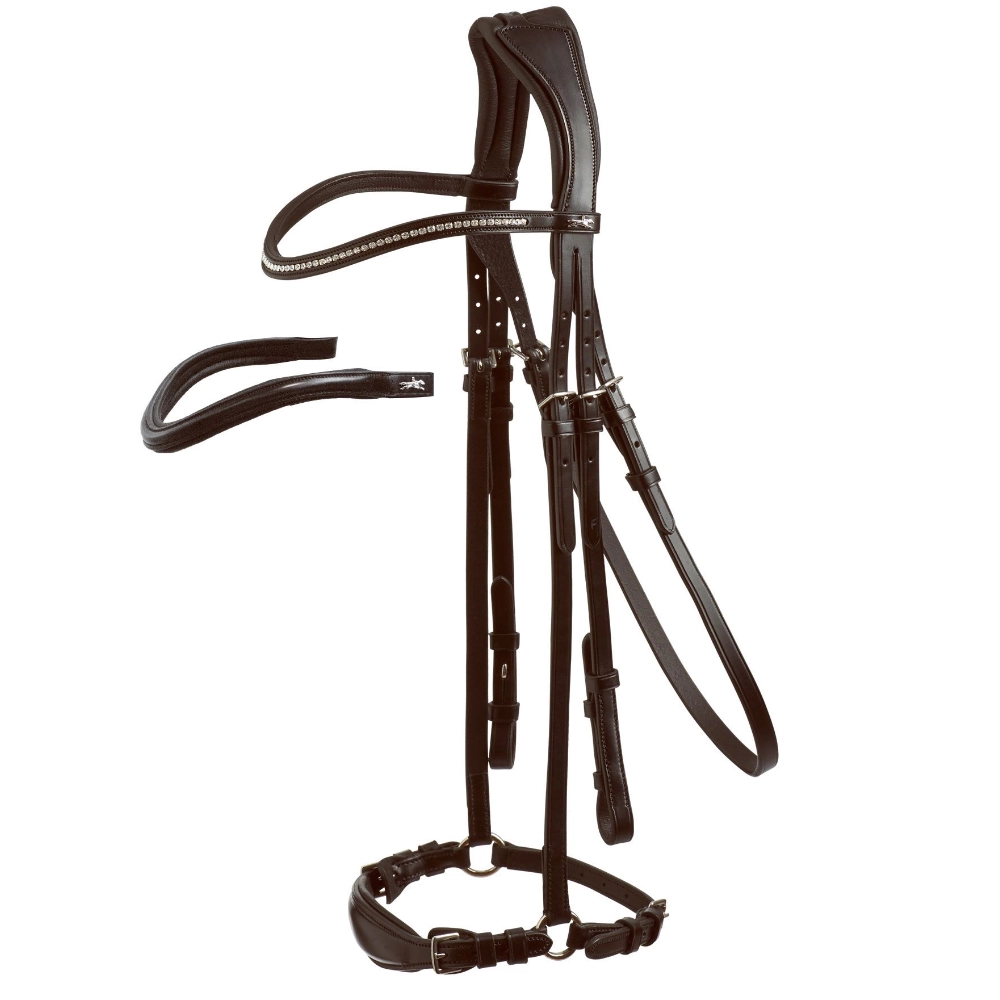 Schockemohle Seattle Anatomical Drop Noseband Bridle Espresso