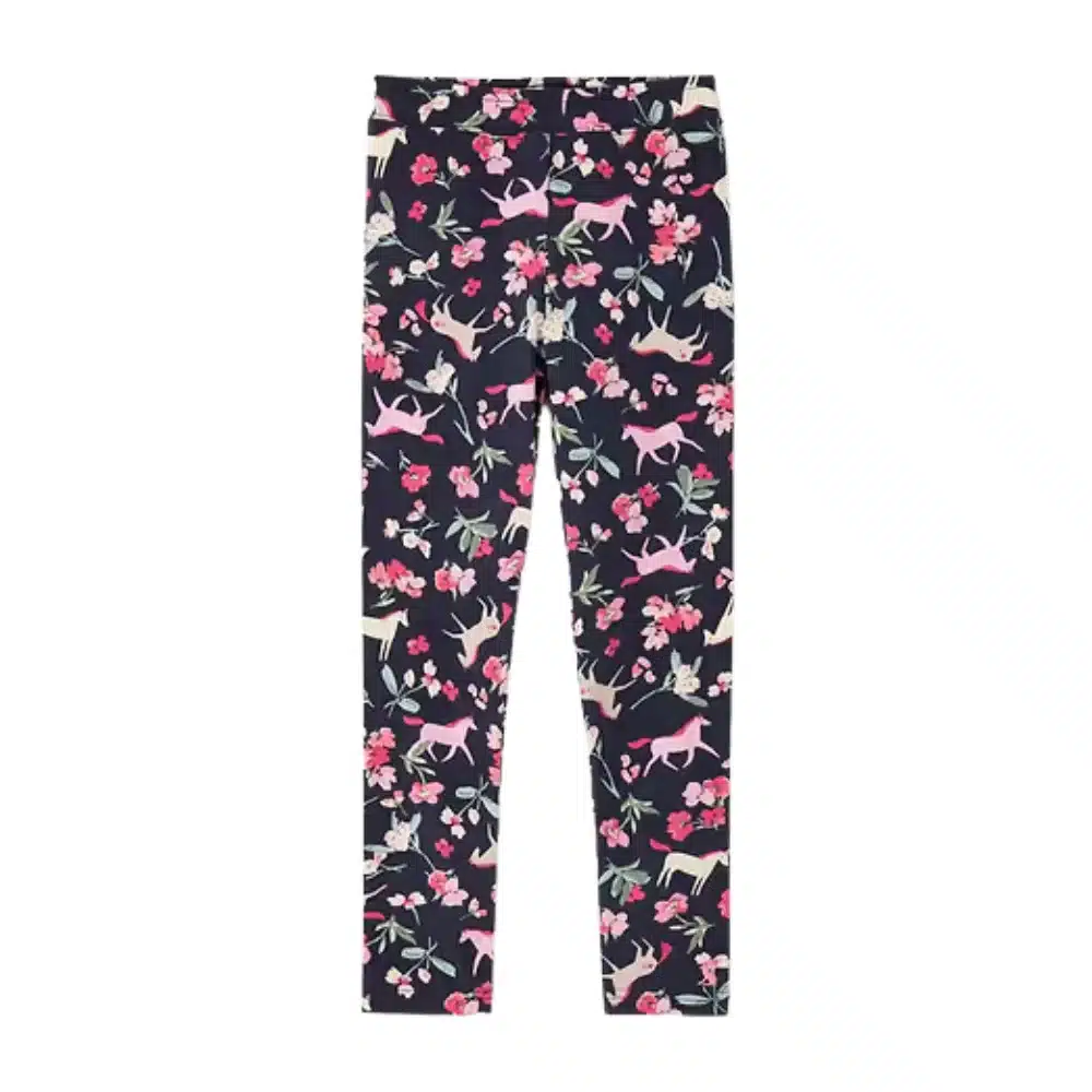 Joules Deedee Printed Leggings Floral Unicorn