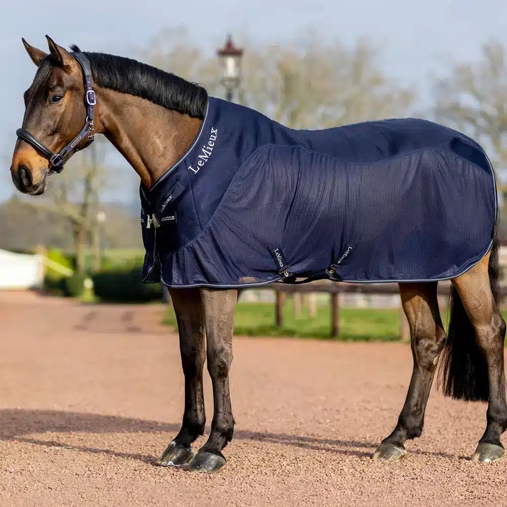 LeMieux Mesh Sports Cooler Rug Navy