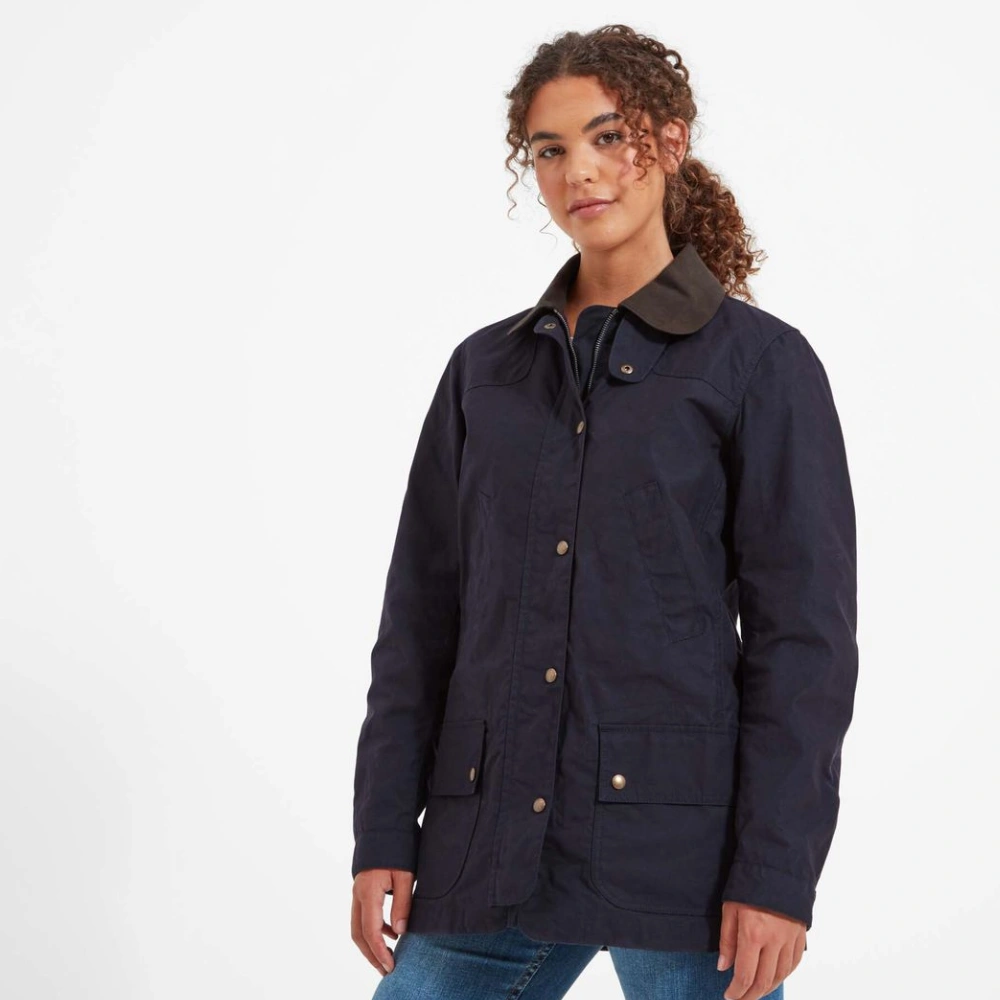 Schoffel Ladies Pilton Wax Jacket Navy