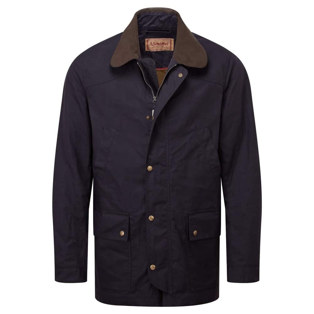 Schoffel Mens Preston Wax Jacket Navy