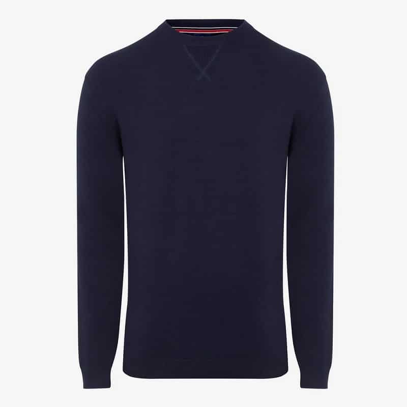 LeMieux Mens Knitted Crew Neck Jumper Navy