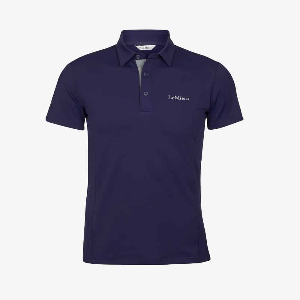 LeMieux Childrens Junior Pro Polo Shirt Navy