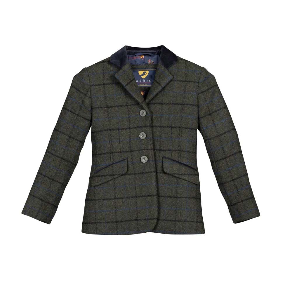 Shires Saratoga Tweed Show Jacket Green Check Wadswick