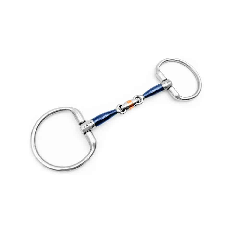 Fager Martin Front Lock Sweet Iron Fixed Ring Snaffle