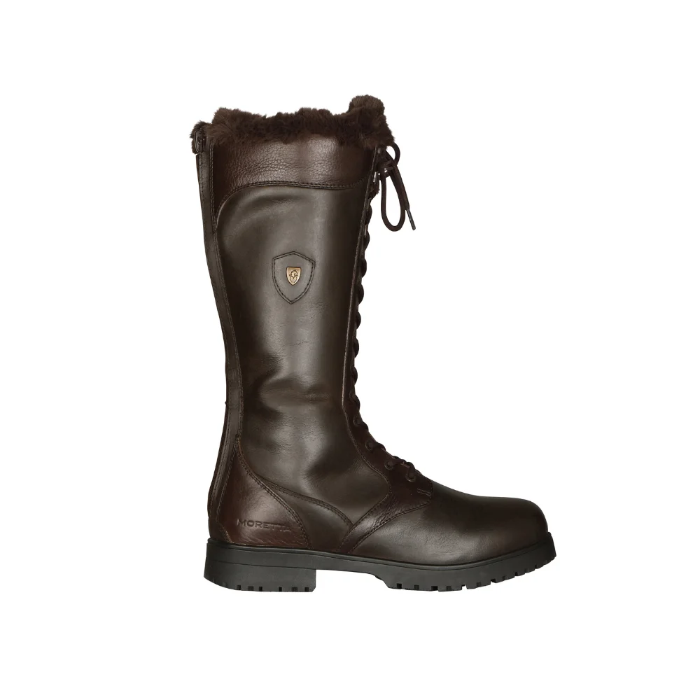 Shires Moretta Ladies Nola Lace Country Boots Brown