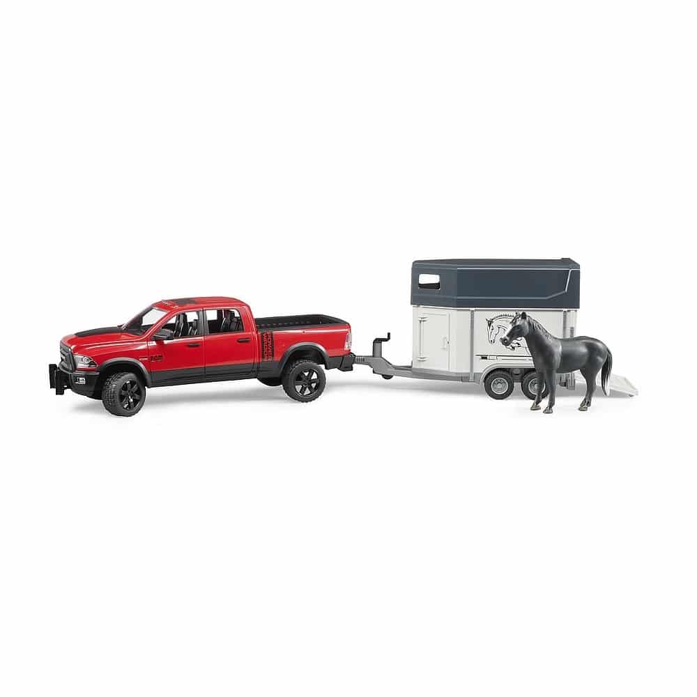 Bruder RAM 2500 Wagon With Horse Trailer Horse Wadswick