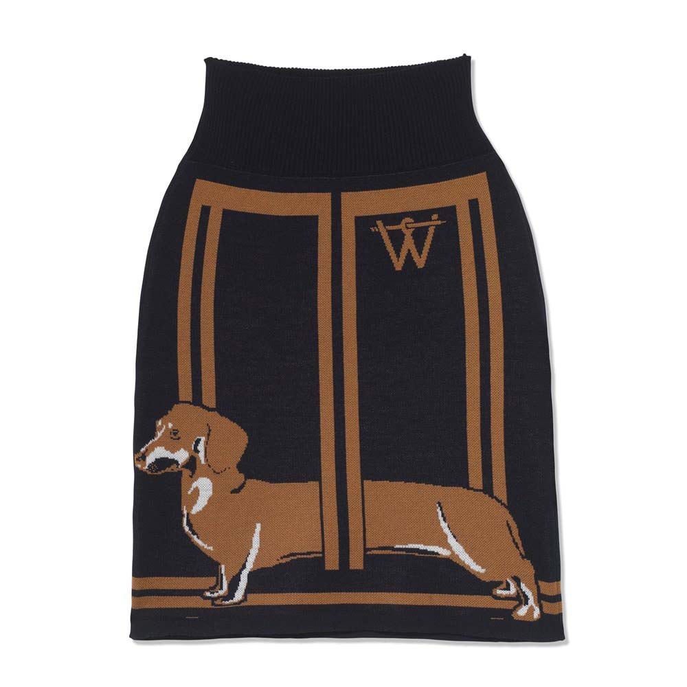 Waring Brooke Heads and Tails Skirt Navy