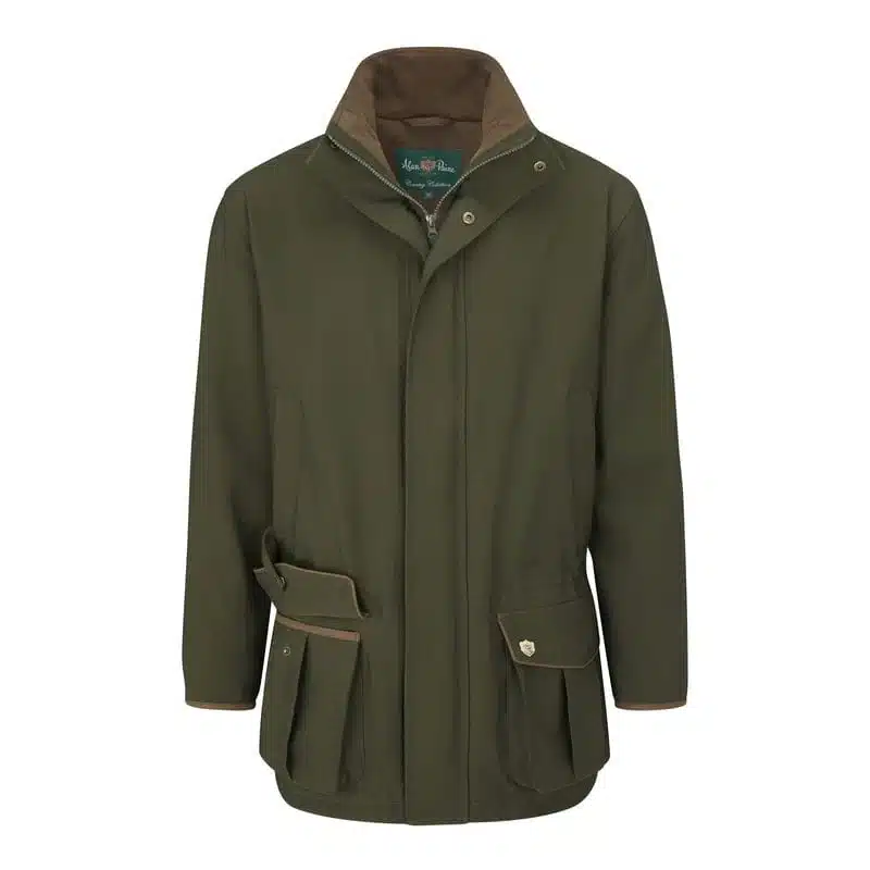 Alan Paine Mens Stancombe Waterproof Coat Olive