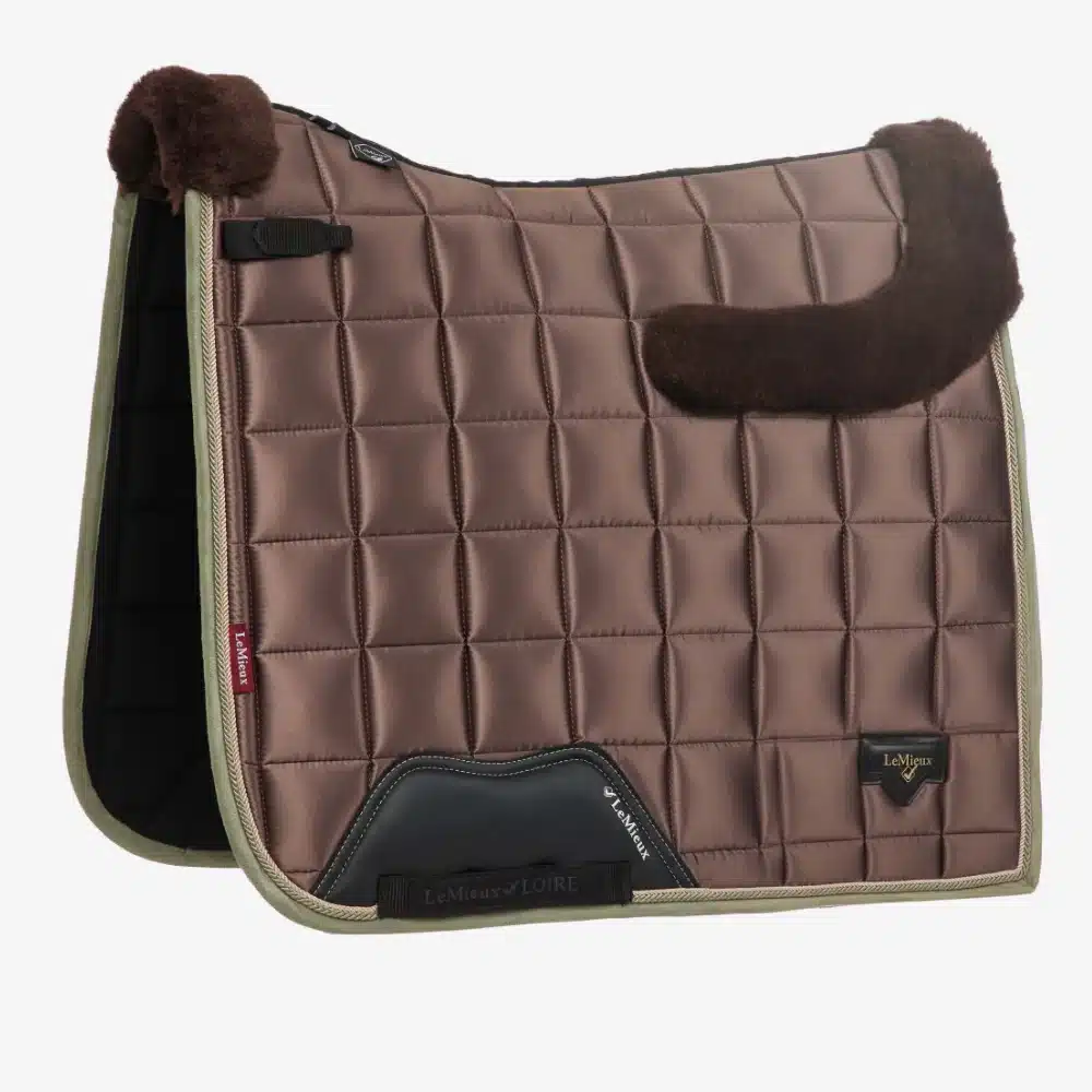 LeMieux Merino Loire Classic Dressage Saddle Pad Walnut