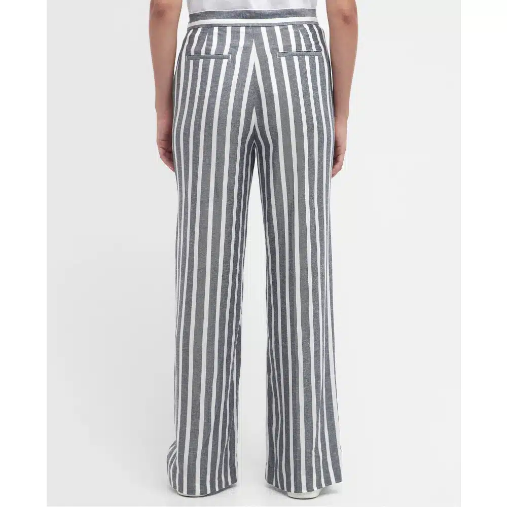 Barbour Ladies Annalise Striped Trousers Navy Stripe4