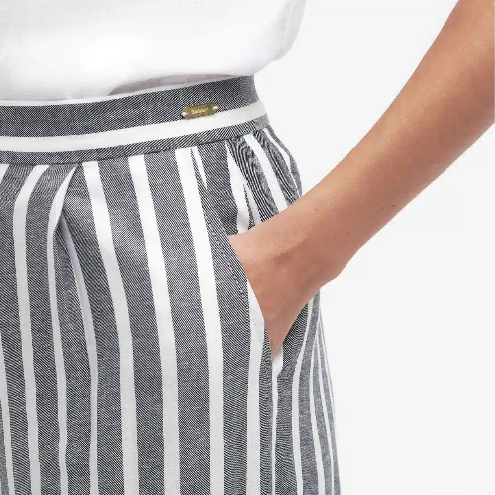 Barbour Ladies Annalise Striped Trousers Navy Stripe5