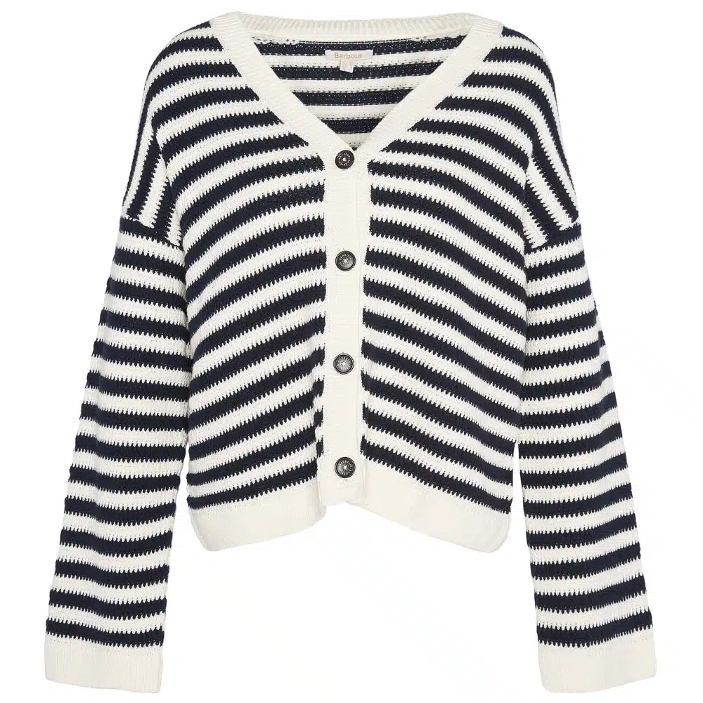Barbour Ladies Sandgate Striped Cardigan Multi Stripe