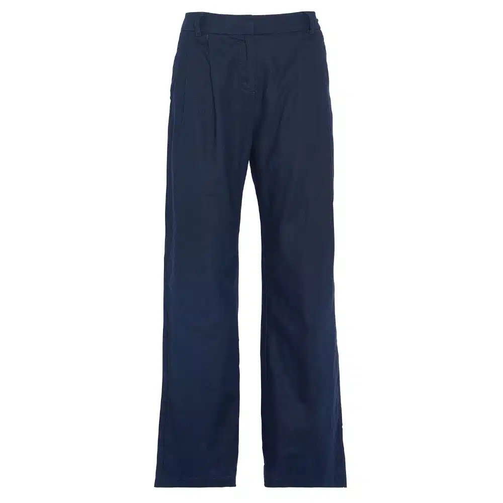 Barbour Ladies Somerland Wide-Leg Trousers Navy
