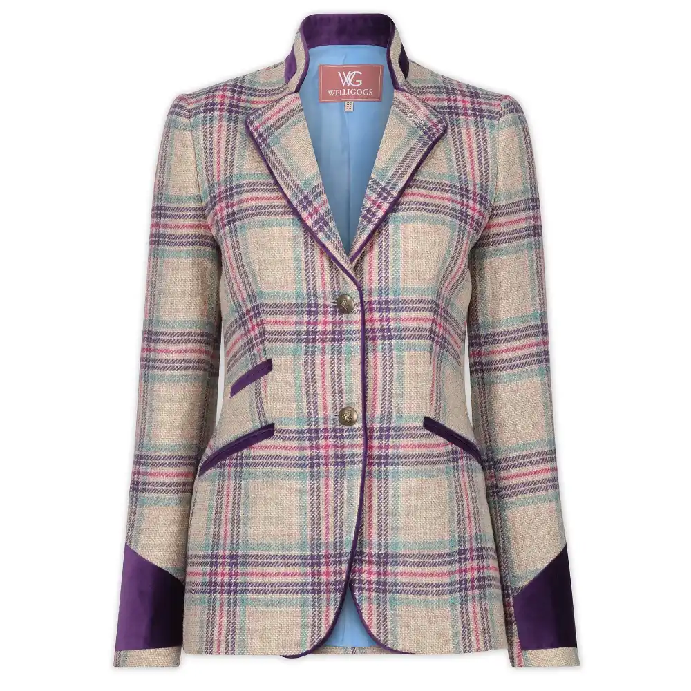 Welligogs Ladies Ascot Cream Tea Wool Tweed Jacket