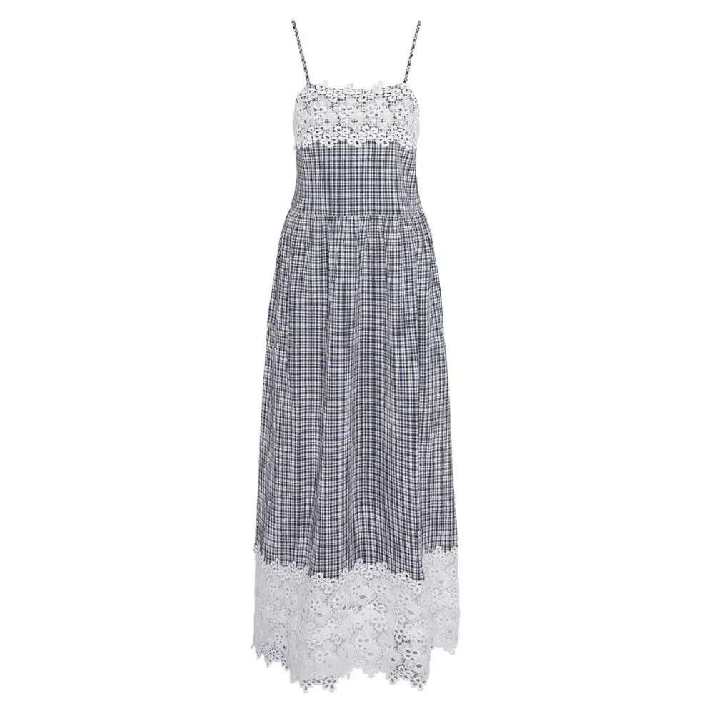 Barbour Ladies Glamis Midi Dress Navy Check