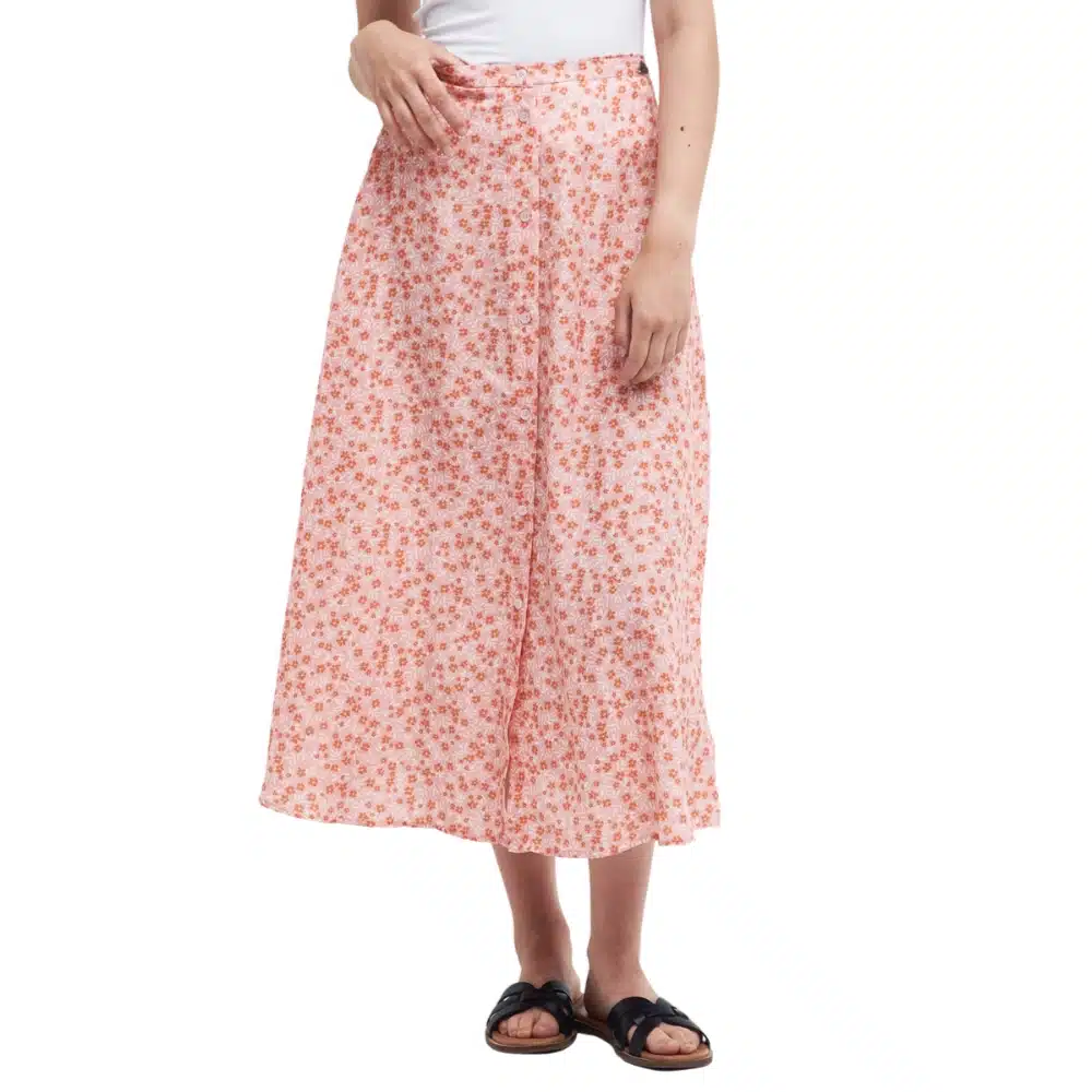 Barbour Ladies Sandgate Floral Midi Skirt Multi3