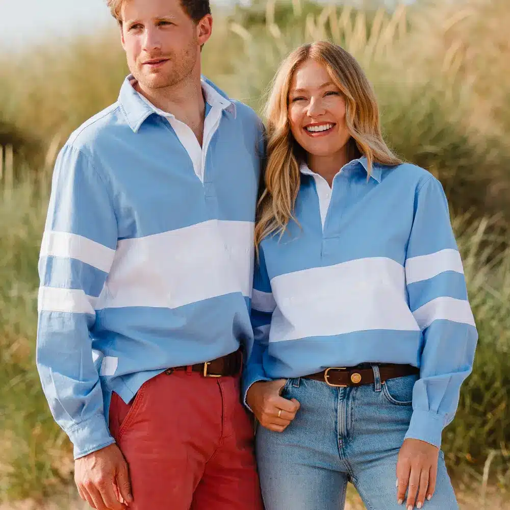 Beaumont & Bear Sandhills Unisex Deck Shirt Cornflower Blue