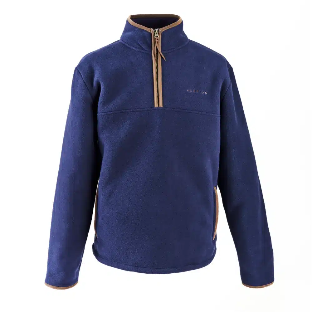 Shires Aubrion Mens Core Half Zip Fleece Navy