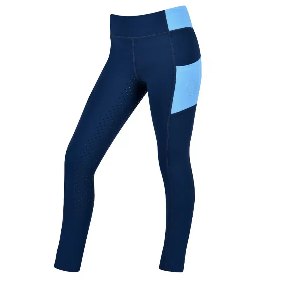 Dublin Childrens Everyday Riding Tights Naval Academy Coastal Blue