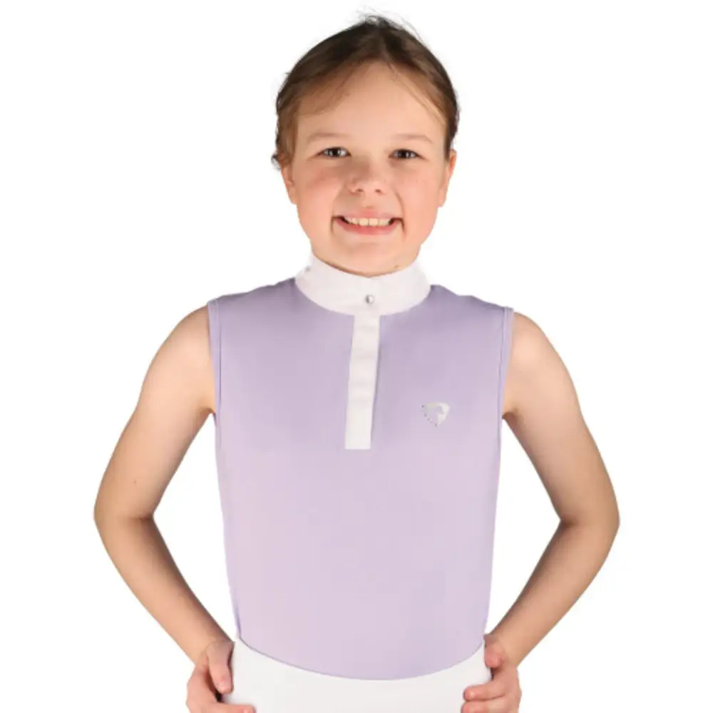 HY Equestrian Eden Sleeveless Show Shirt Lilac