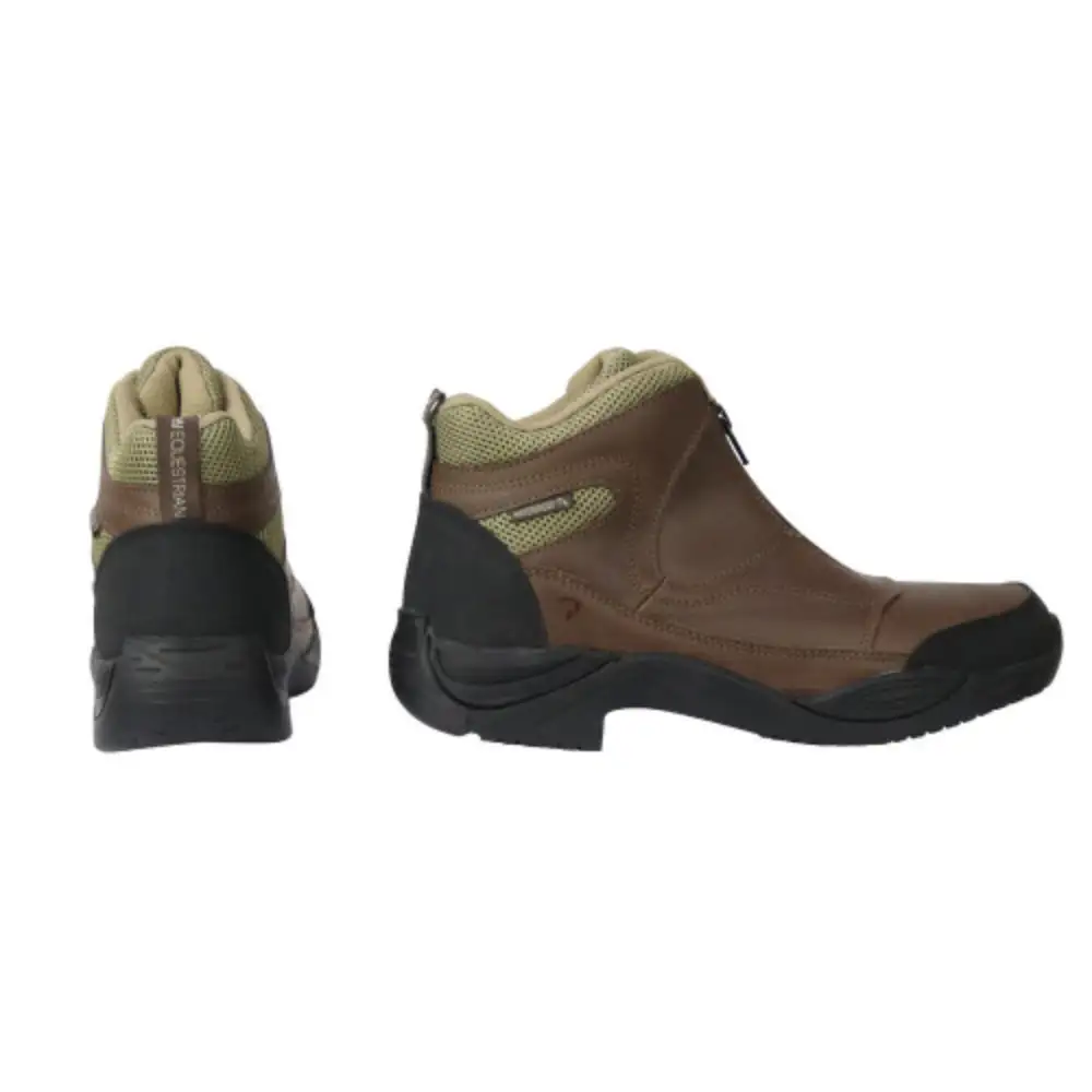 HY Equestrian Cromford Short Zip Boot Brown