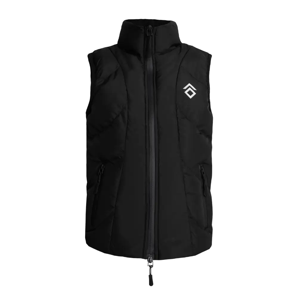 Aztec Diamond Young Rider Girls Puffer Gilet Black