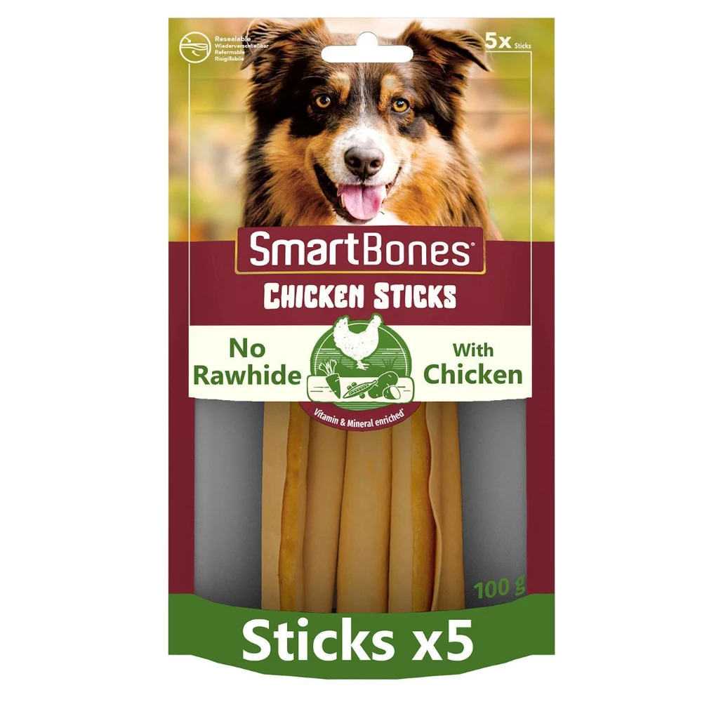 SmartBones Chicken Rawhide Free Sticks Dog Treats