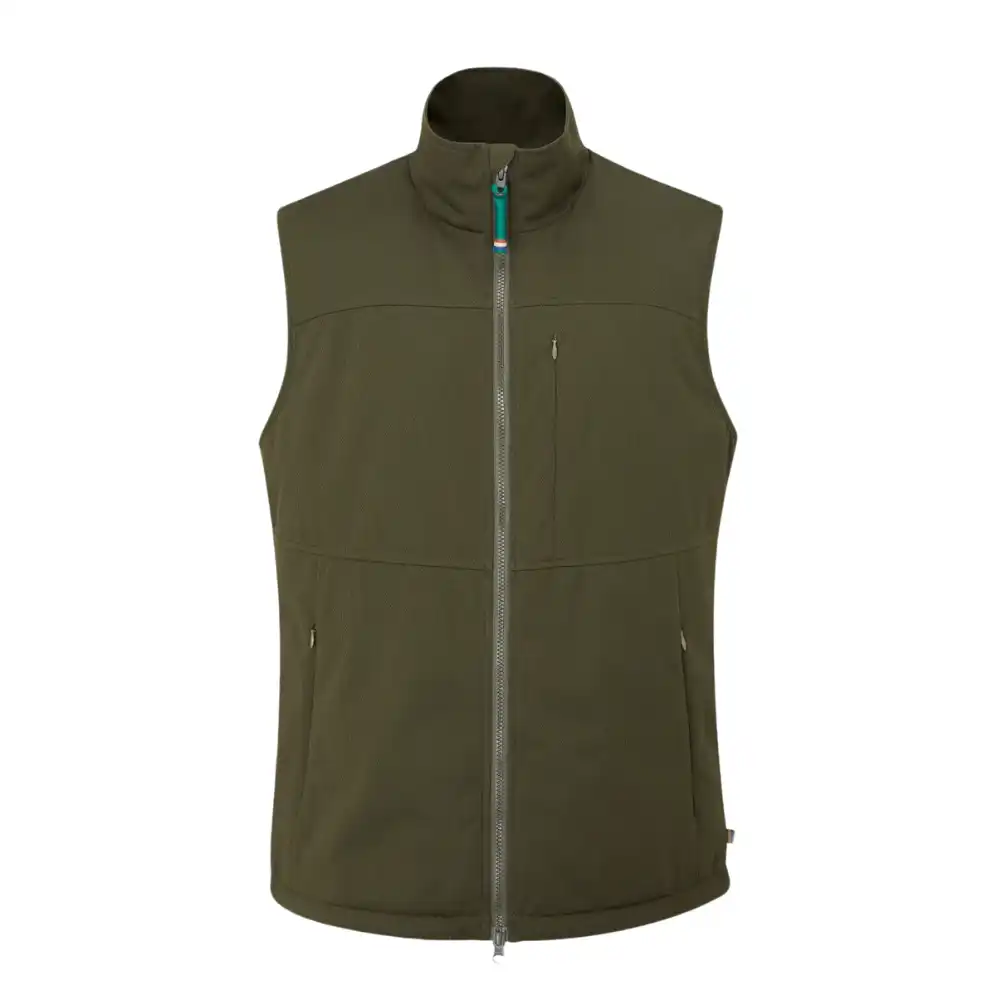 Alan Paine Mens Mossley Windstopper Gilet Olive