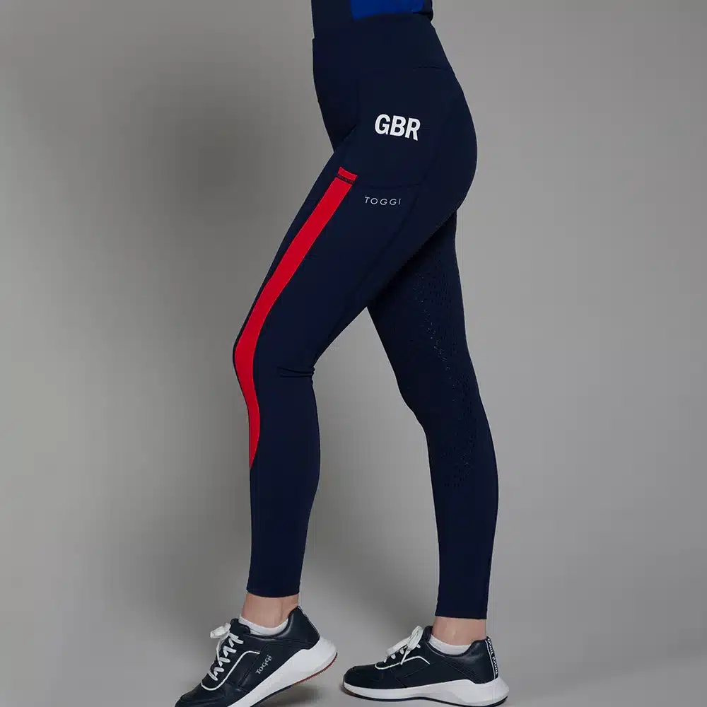 Toggi GBR Ladies Sculptor Riding Tights Navy