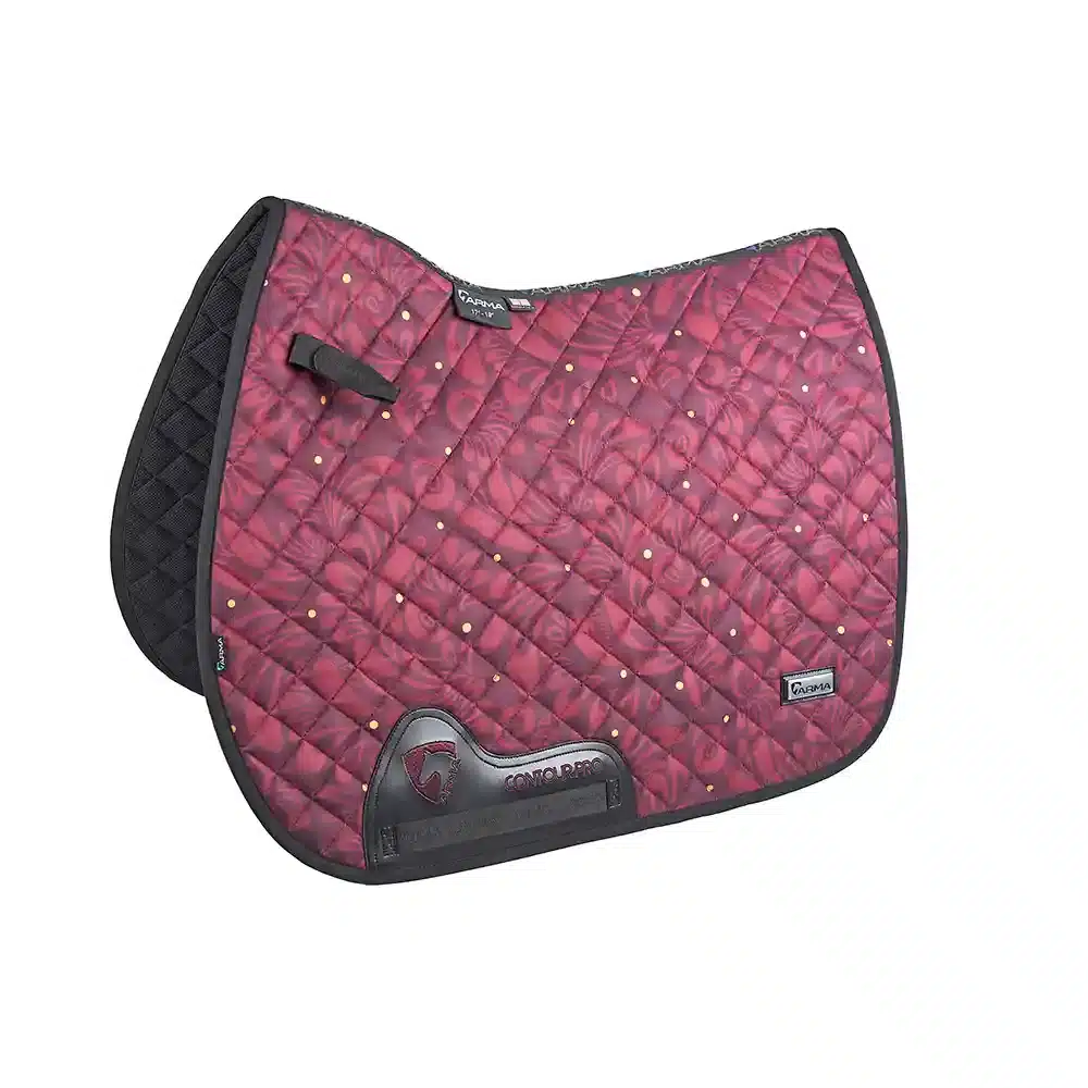 Shires Arma Hyde Park Saddle Pad Red Paisley