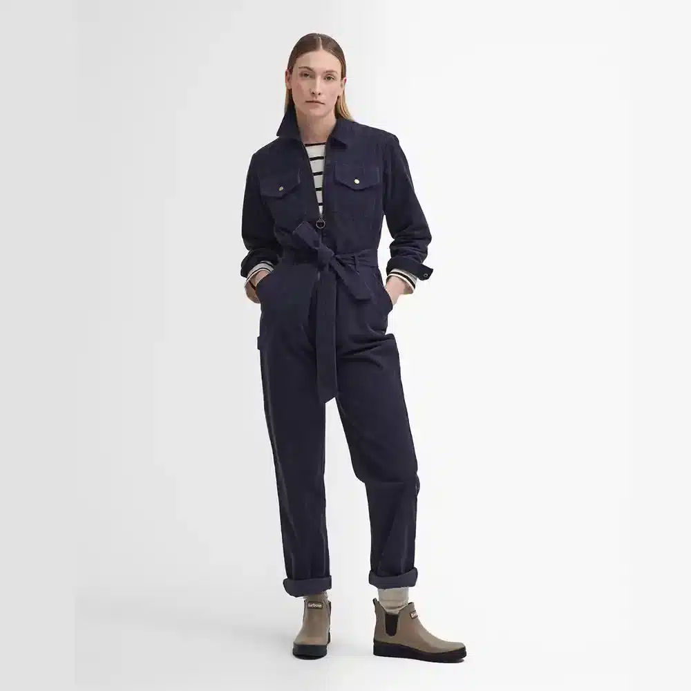 Barbour Ladies Amber Jumpsuit Navy Front