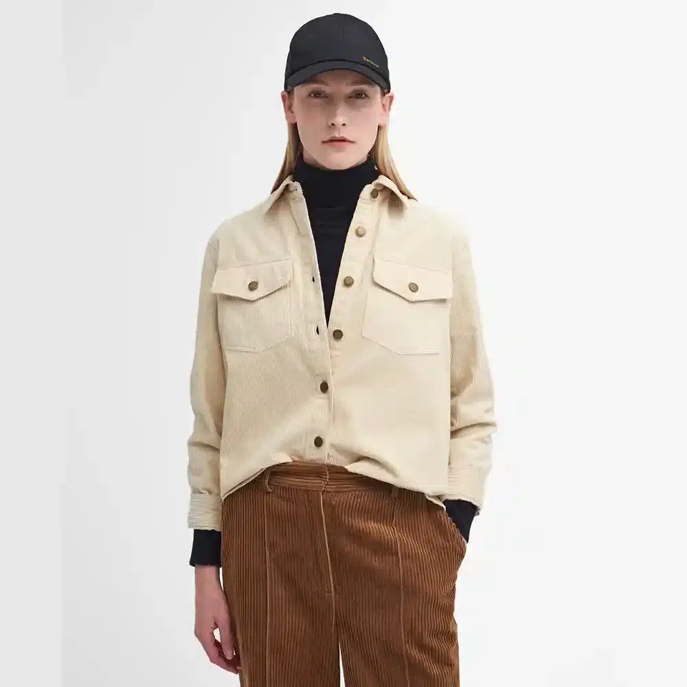 Barbour Ladies Anya Shirt White Pepper Front