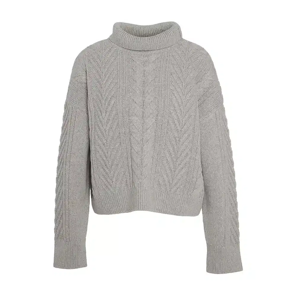 Barbour Ladies Beatrix Knitted Jumper Grey Marl