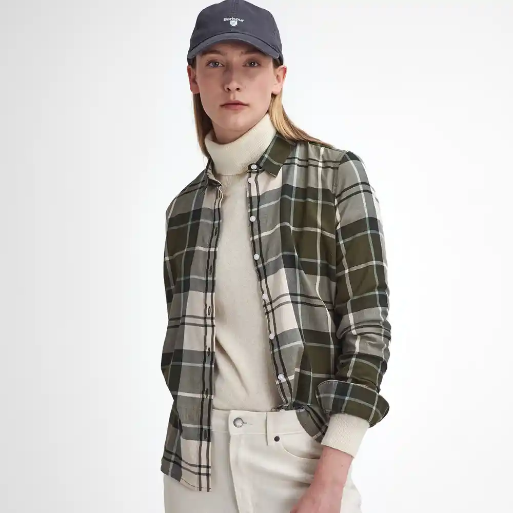 Barbour Ladies Bredon Check Shirt Ancient Loden Tartan