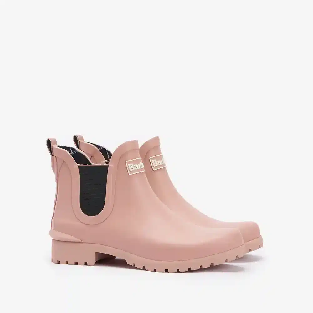 Barbour Ladies Wilton Chelsea Wellingtons Pink Rust