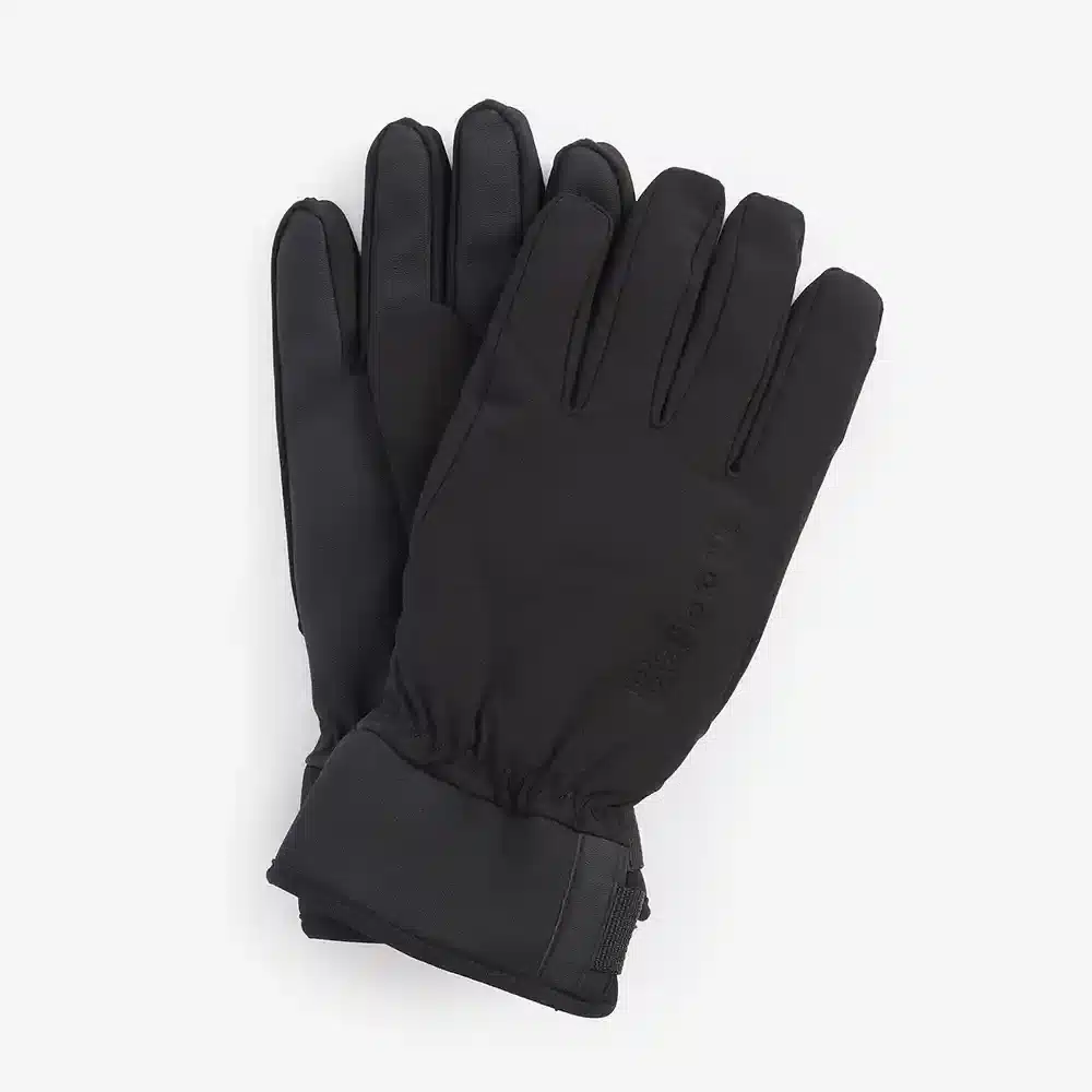 Barbour Mens Belton Waterproof Gloves Black