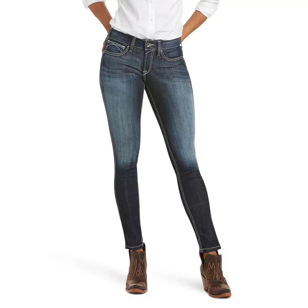 Ariat Ladies Real Mid Rise Ella Skinny Jean Celestial