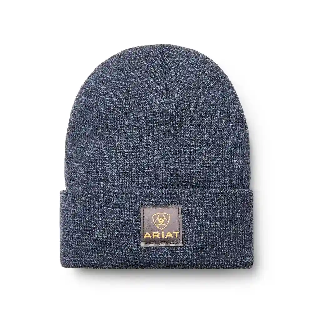 Ariat Mens Rebar Watch Cap Navy Light Blue